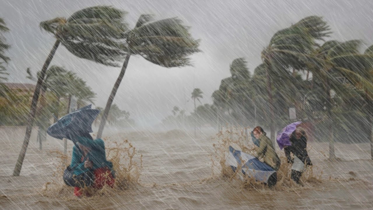 Asia on the Brink! The Worst Monster Rainstorm with Windstorms Shakes Village Life