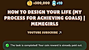 How To Design Your Life (My Process For Achieving Goals) | MemeGirls YouTube Video Code Today