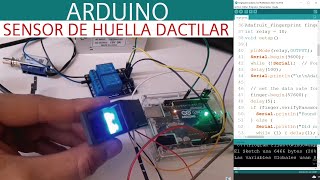 ARDUINO Sensor de Huella JM101B - Como activar Cerradura o Relay  y mostrar datos en Monitor Serial. screenshot 3