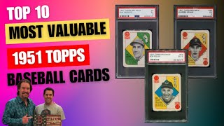 Top 10 Most Valuable 1951 Topps Red and Blue Backs Baseball Cards