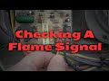 HVAC - Checking Flame Signal w/ The Klein CL312 Multi Meter