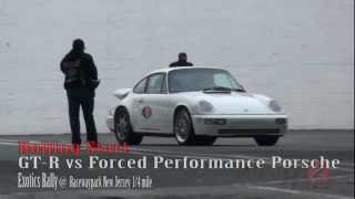 Rolling Start GT-R vs Forced Performance Porsche
