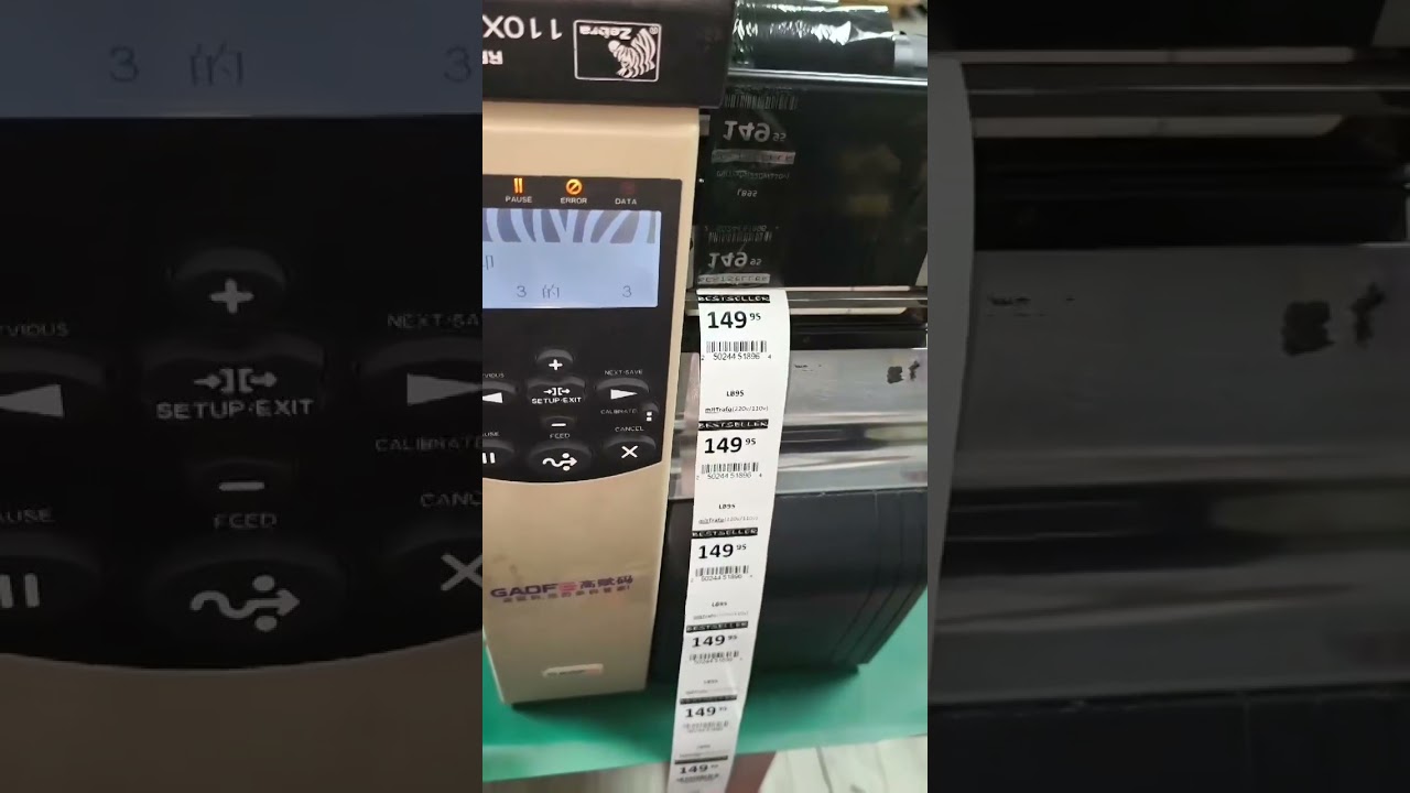 Non sticky PVC tag label printing 