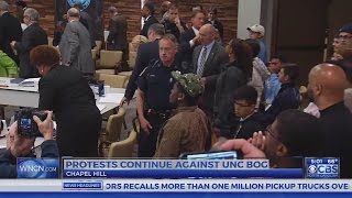 UNC system board chair irked by 'rudeness' of protesters