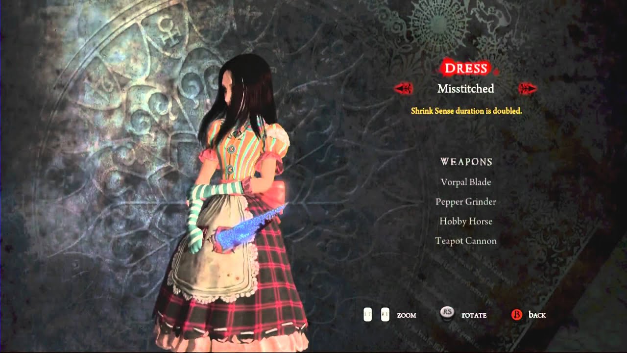 Alice Madness Returns Dresses Weapons Youtube