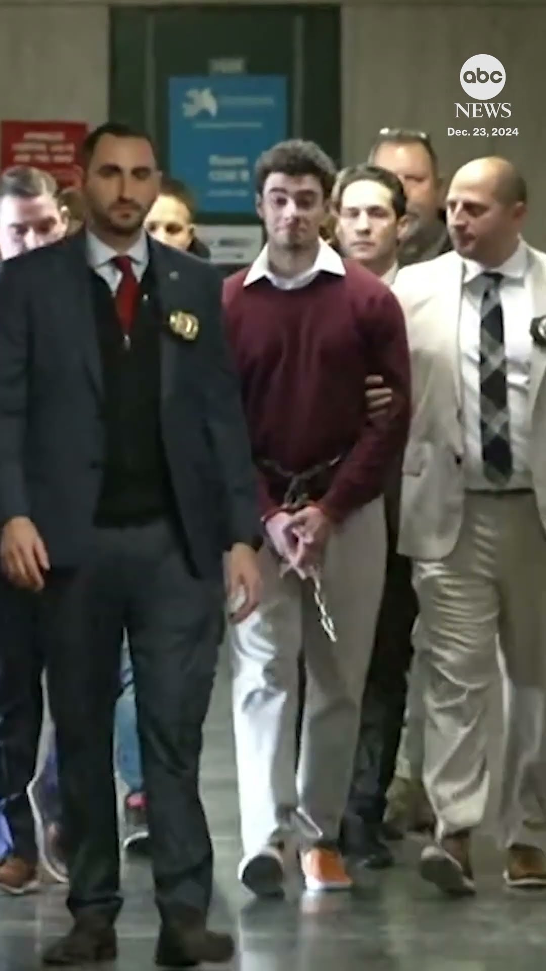 Luigi Mangione escorted into court for arraignment in fatal shooting of UnitedHealthcare CEO
