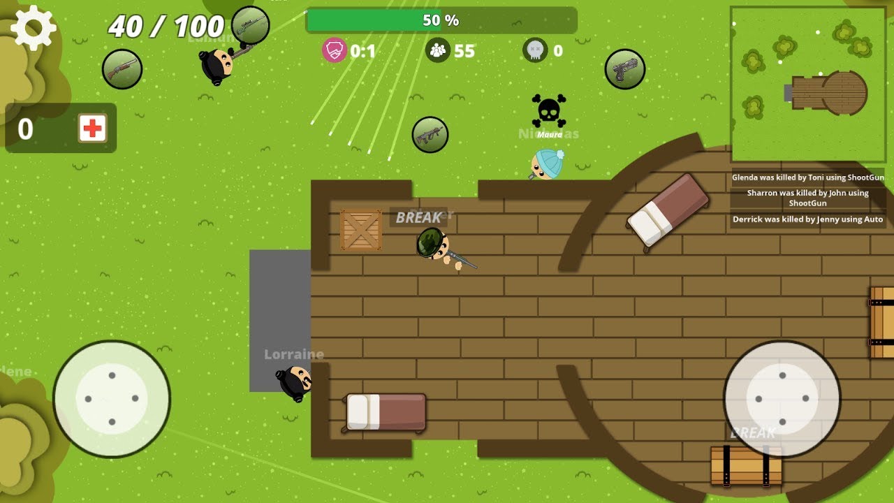 War Io Survival Battle Royale Android Gameplay Youtube