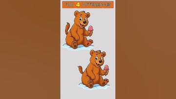 Only Geniuses Can Find the 4 Differences!