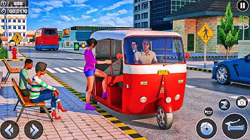 Tuk tuk auto rickshaw driving simulator gameplay 3d | android games
