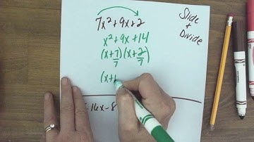 factoring by slide and divide