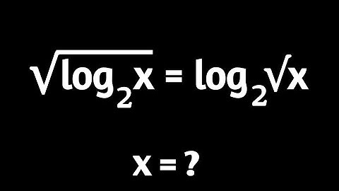 Find x | √logx base to 2 = log√x base to 2 | Algebra | Logarithms | Education pro