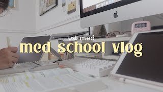 med school vlog 🐯 internal medicine rotation, study with me, new ipad stand / kristine abraham