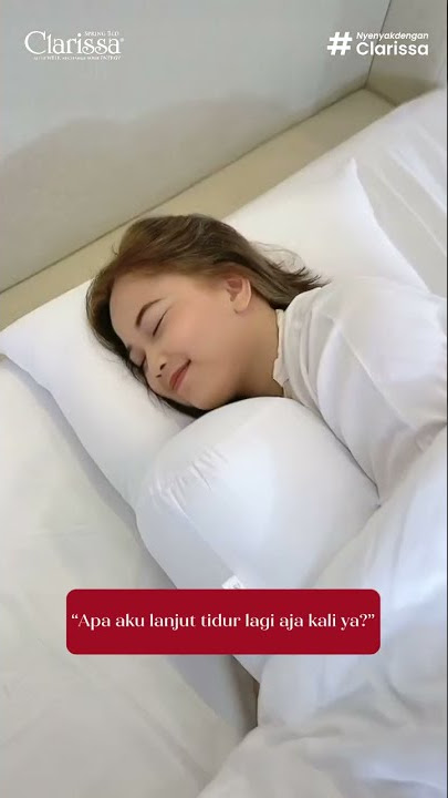 When mau kerja tapi tidur pake bantal dan guling dari Clarissa~