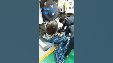 Carrier Chiller Condenser Cleaning...#chiller #condenser #hvac #maintenace @learnwithsarif