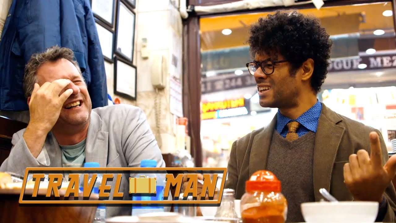 richard ayoade travel man suitcase