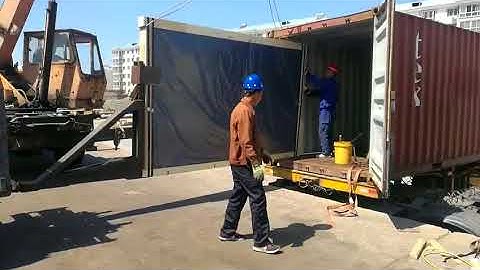 How to loading glass container?  Next will teach how to unload?