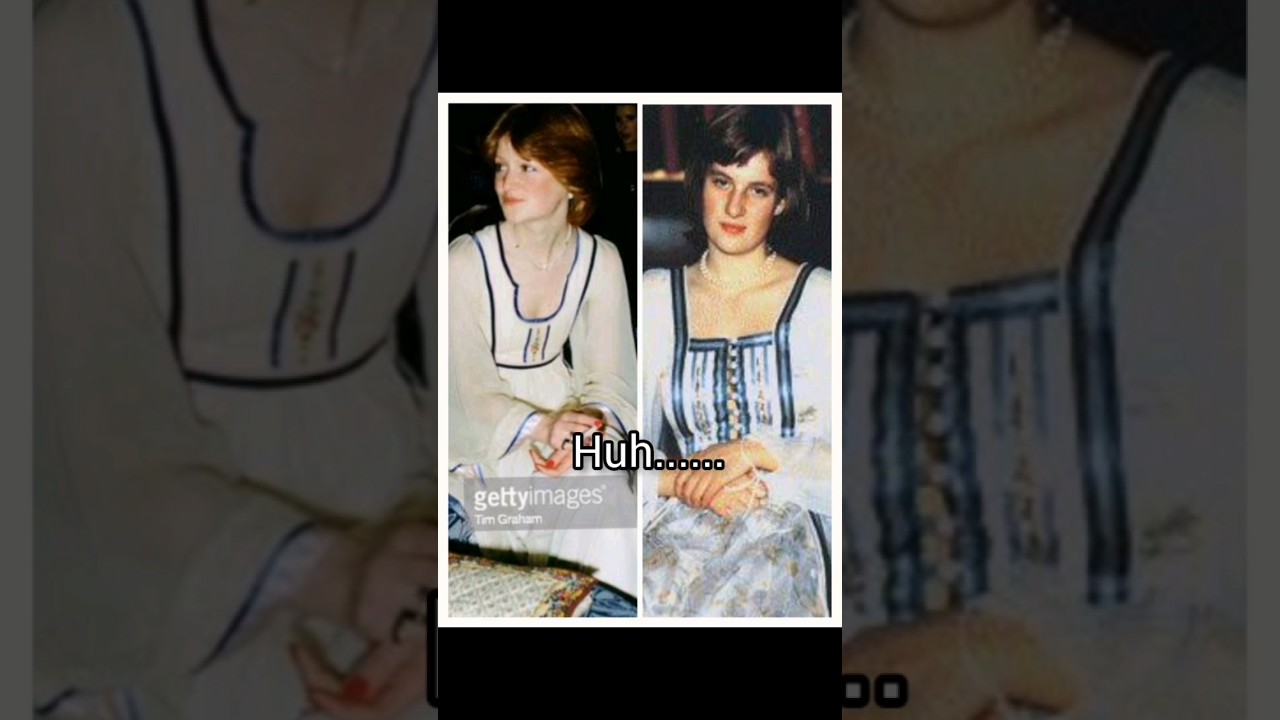 Lady Sarah Spencer and Queen Diana of the United Kingdom same dress