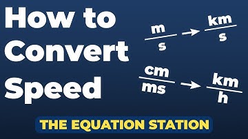 How to Convert Units of Speed