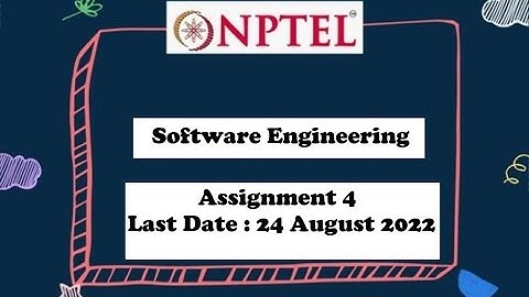 NPTEL || SOFTWARE ENGINEERING WEEK 4TH ASSIGNMENT SOLUTIONS || SOFTWARE ENGINEERING || #nptel