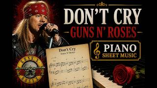Don't Cry - Guns N' Roses - Piano Sheet Music