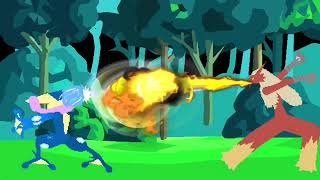 Pokémon Hand To Hand Blaziken Vs Greninja Zoversity Animations