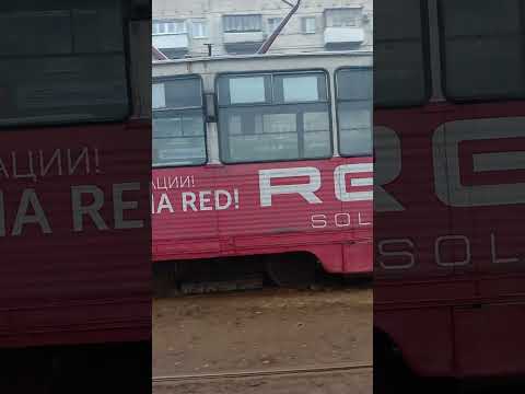 Трамвай 71-605 (КТМ-5М3) 1260, 11 маршрут. Город Саратов
