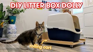 DIY | How to make a dolly for your cat&#39;s litter box