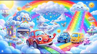 Magic Cloud Garage! ☁️🌈 Funny 3D Cars & Rainbow Rain Cartoon for Kids screenshot 3