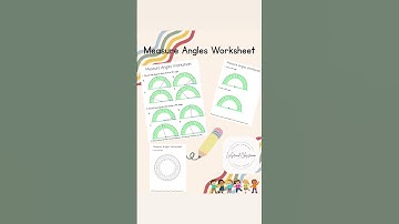 How to Measure & Draw Angles with a Protractor | Geometry Worksheets for Students