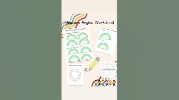 How to Measure & Draw Angles with a Protractor | Geometry Worksheets for Students