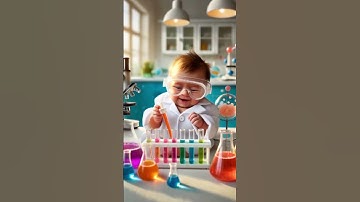 Future Einstein in the Making! 🧪🔬 | Adorable Baby Scientist at Work 👶