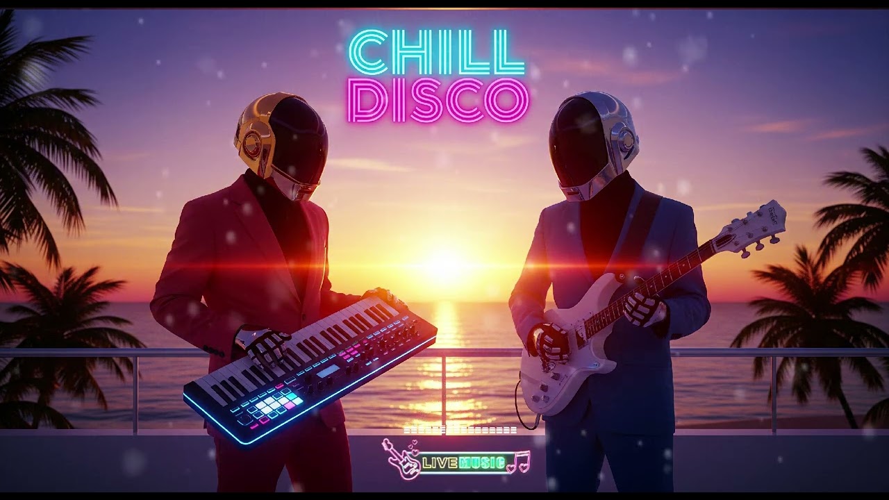 🌅 Digital Coast Dreams 💿 Chill Funk x Disco Lounge x Daft Punk Flow!