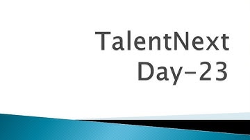 Wipro TalentNext Training on Java Day-23