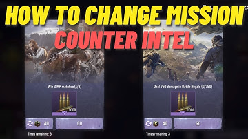 How to Change Mission in Counter Intel Event | Choose easy one | Use only 40 Credits | CODM