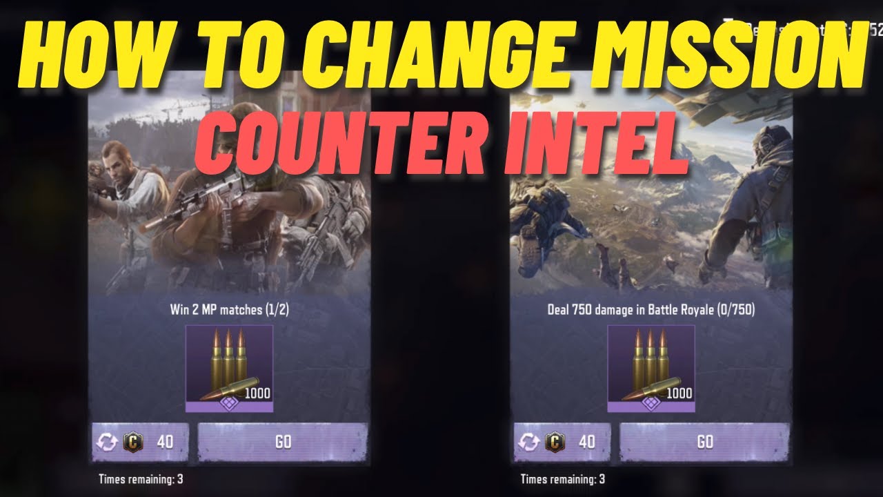 How to Change Mission in Counter Intel Event | Choose easy one | Use only 40 Credits | CODM