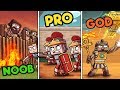Minecraft - ANCIENT FORTRESS WARS! (NOOB vs PRO vs GOD)
