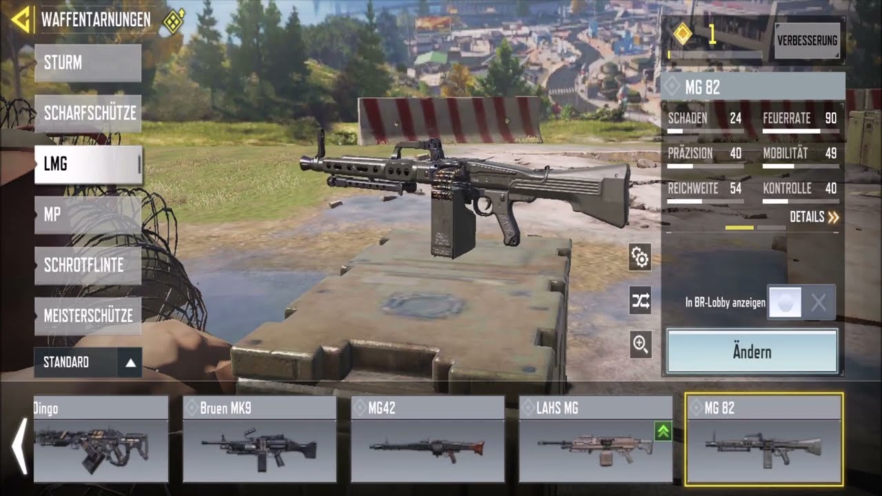 Waffenwerte: Call of Duty Mobile-MG 82