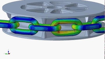 Finite Element Analysis - Chain on roller