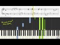 Silent Night - Christmas sheet music for piano - Keyboard Practice Video