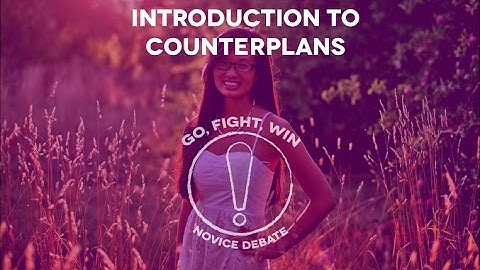 Introduction to Counterplans: Part 3--Aff Basics