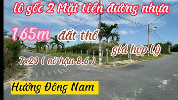Bán nền Góc 2 Mặt Tiền Đường Nhựa giá kinh doanh / Đất cần giuộc giá rẽ / Bảo nhà đất cần giuộc