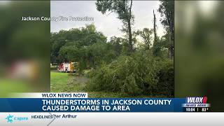 Jackson County fire responds to storm-related hazards along Big Point Road