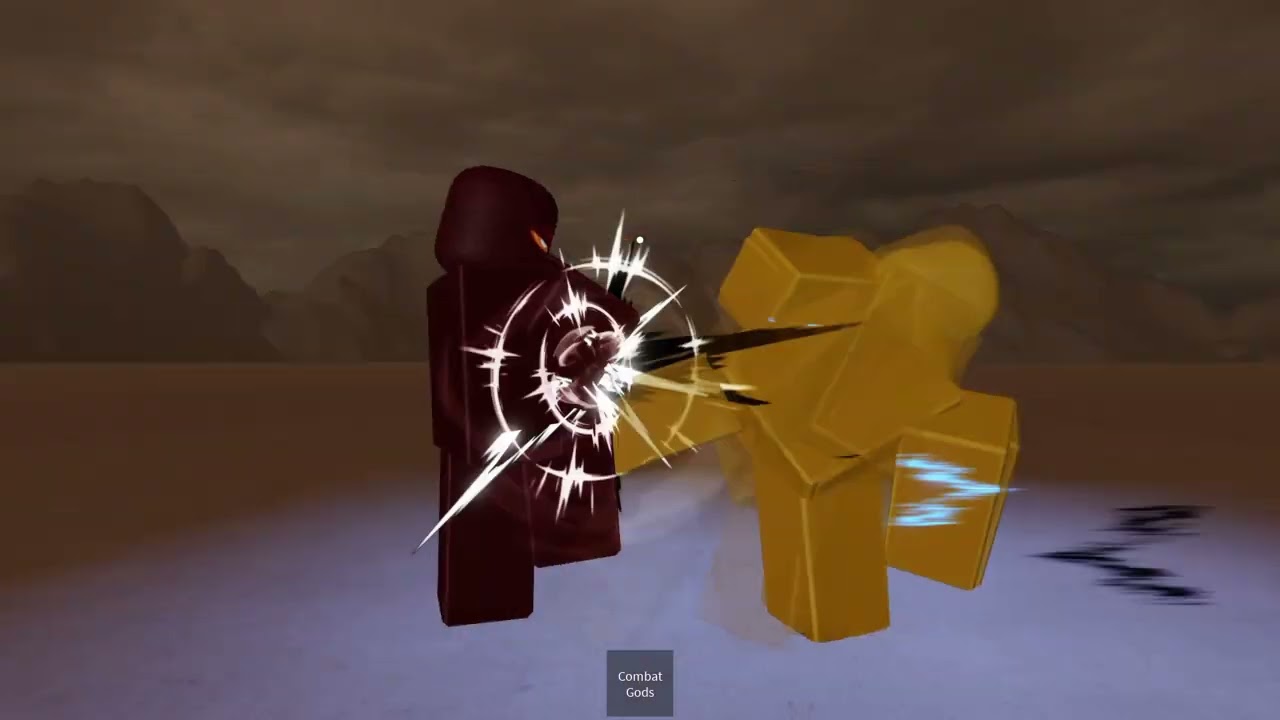 Playing Combat gods in a Blocky game! (Roblox)