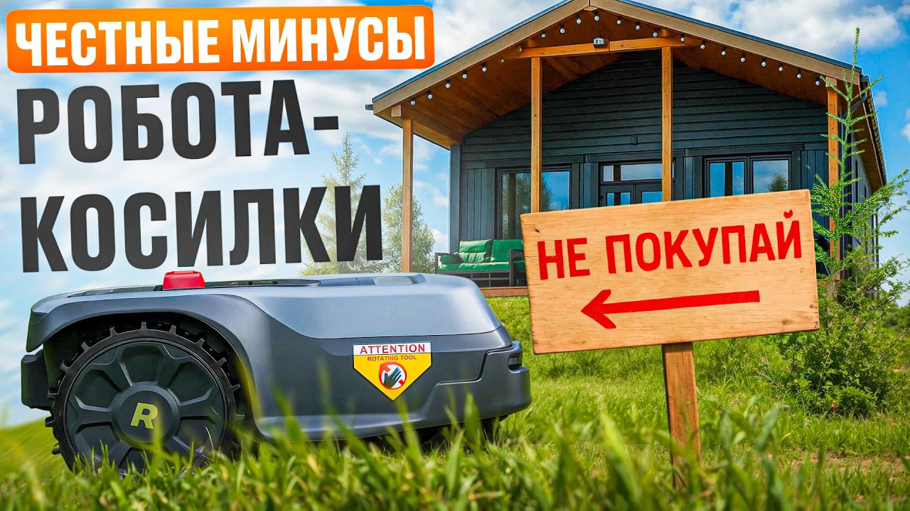 Честные минусы робота газонокосилки за 150 тыс руб. Обзор Robokos T600-1200