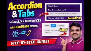 React JS Accordion & Tabs 😲 | useState + Tailwind CSS (Full Guide)