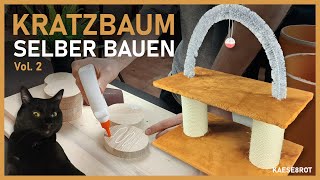 DIY Kratzbaum aus KG Rohren und Holzplatten  Einfache Anleitung