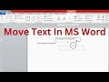 How To Move Text In MS Word (Selecting &amp; Moving Functions)