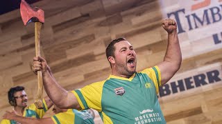 Axeion packed highlights from the 2019 Timbersports Team World Championship