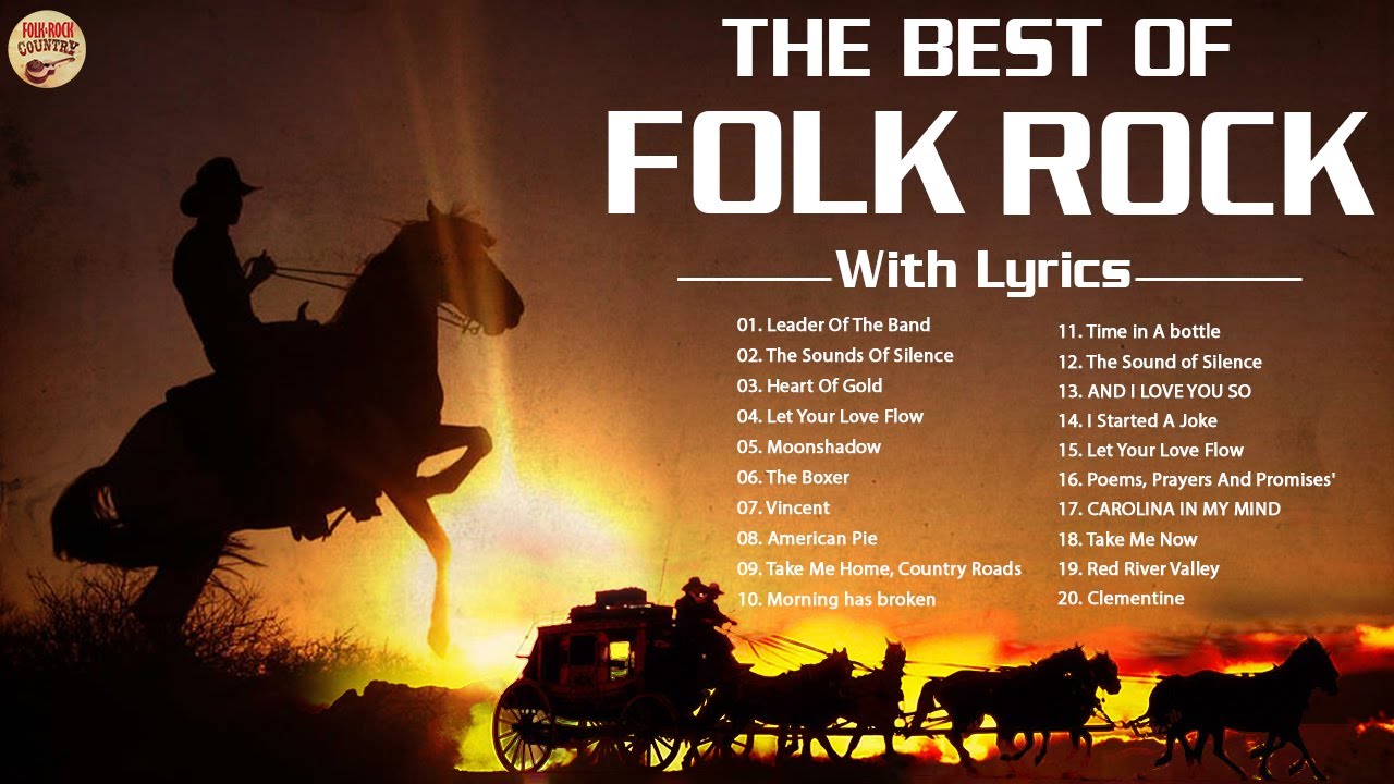 Folk Rock Country Music With Lyrics Kenny Rogers,John Denver,Cat