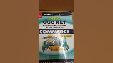 #UGC #NET#Commerce #Preparation#First#step#Syllabus#Trueman